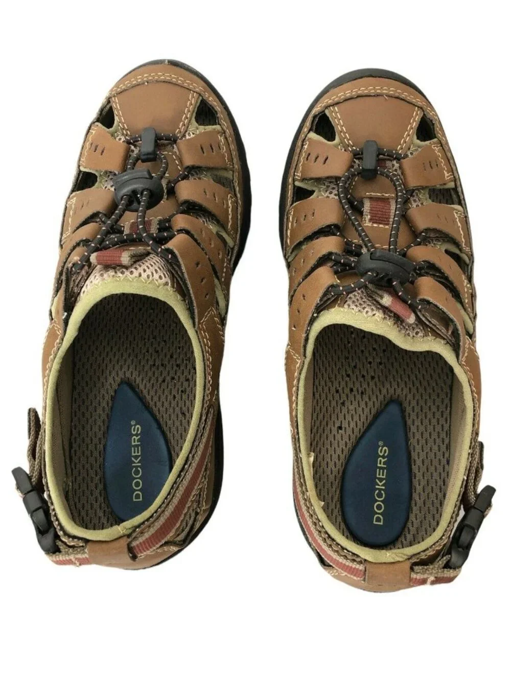Dockers Water Sports Shoes Mens 7M Lookout Rust Slip-On Sandals Fisherman